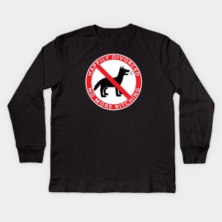 HAPPILY DIVORCED, NO MORE BITCHING Kids Long Sleeve T-Shirt